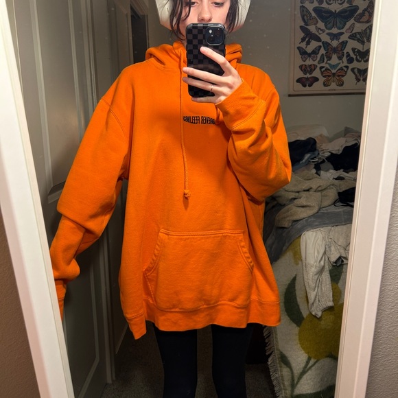 Pacsun Forever Feelings Orange Hoodie XL - Picture 5 of 5
